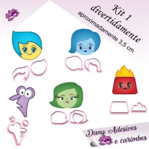kit 1divertidamente ( aproximadamente 3,5 cm )