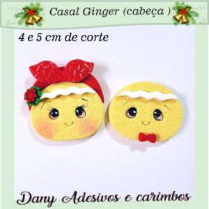 Casal Ginger cabeça (4 e 5 cm)