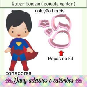 Super homem complementar (coleção heróis )