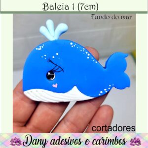 Baleia 1 ( 7cm Fundo do mar )