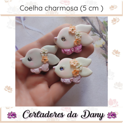 Coelha charmosa 5cm