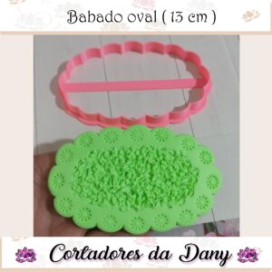 Babado oval 13cm