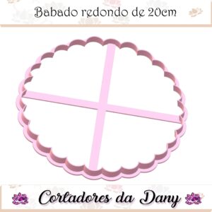 Babado redondo 20cm