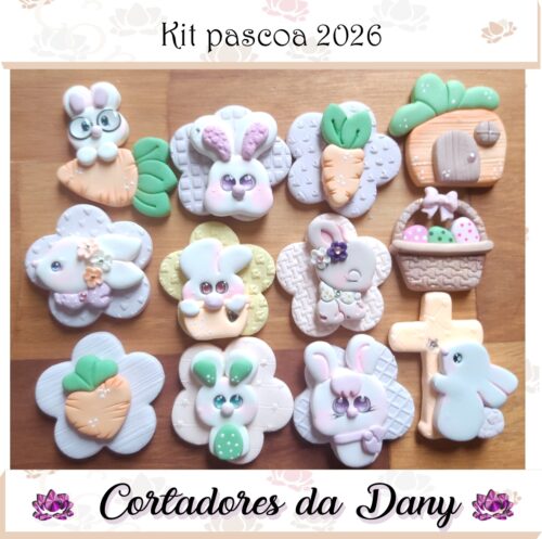 Kit páscoa 2026 + cortador da flor de brinde . Confira o vídeo abaixo