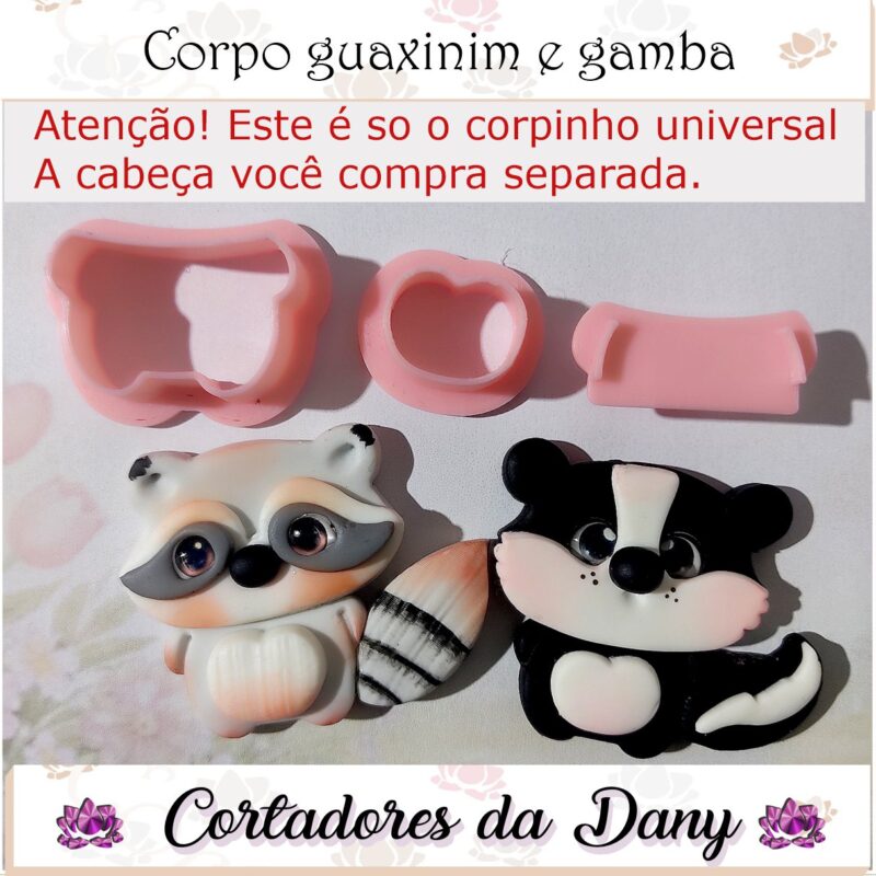 Corpo guaxinim e gamba