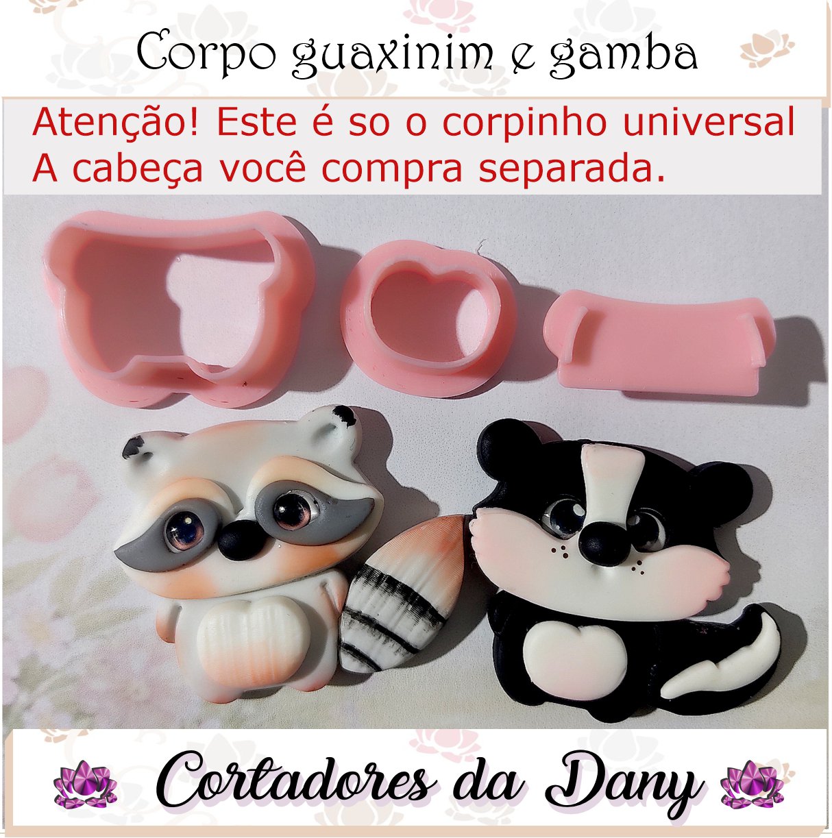 Corpo guaxinim e gamba