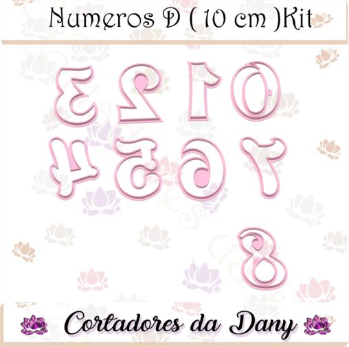 Números D ( 10cm) kit velas