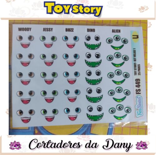Resinado kit velas 1 toy story