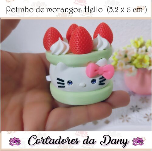 Potinho de morangos Hello