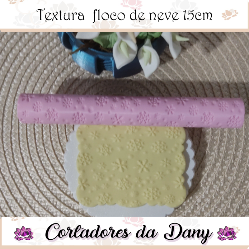 Textura floco de neve 15cm