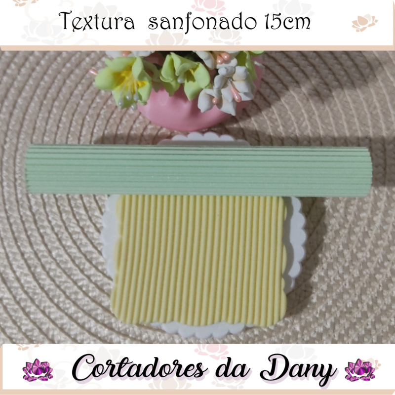 Textura sanfonada 15cm